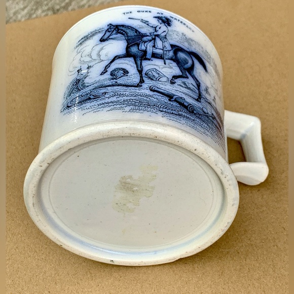 c. 1850s Antique Duke of Wellington at Waterloo Transferware Mug - Picture 15 of 16